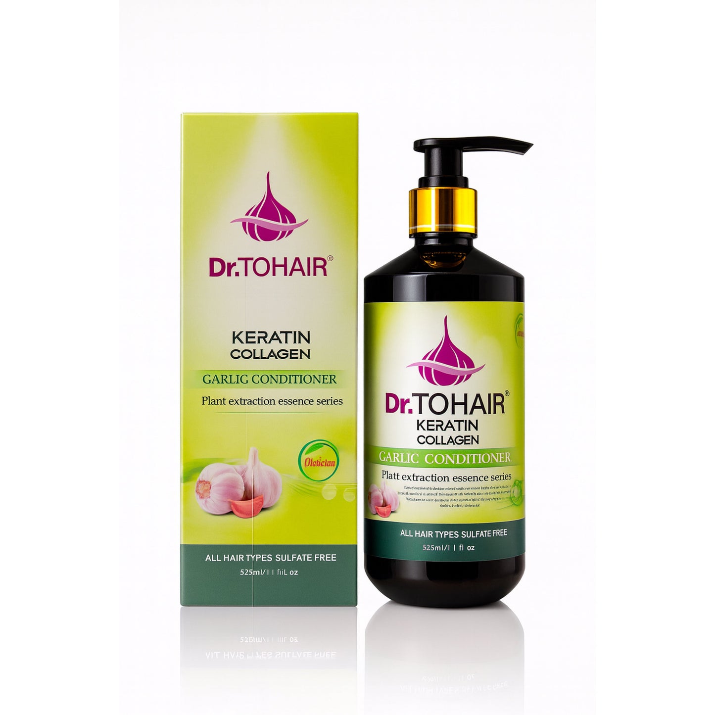 Balsam Dr. TOHAIR Garlic – Keratină & Colagen, 825 ml