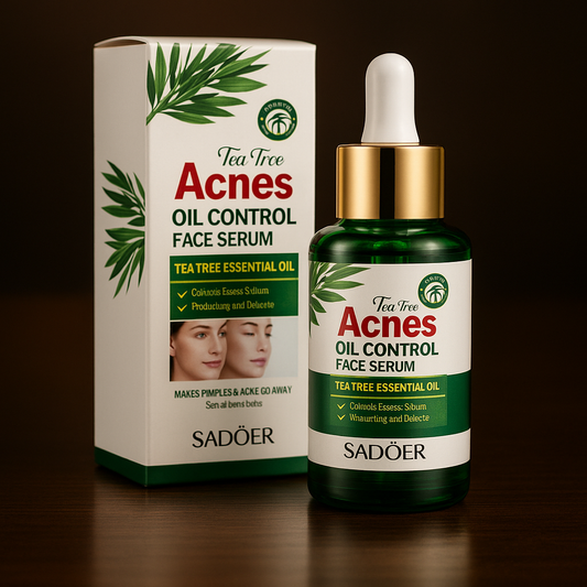 Ser Facial SADOER cu ARBORE DE CEAI TEA TREE ESSENTIAL OIL ANTIACNE 30ml