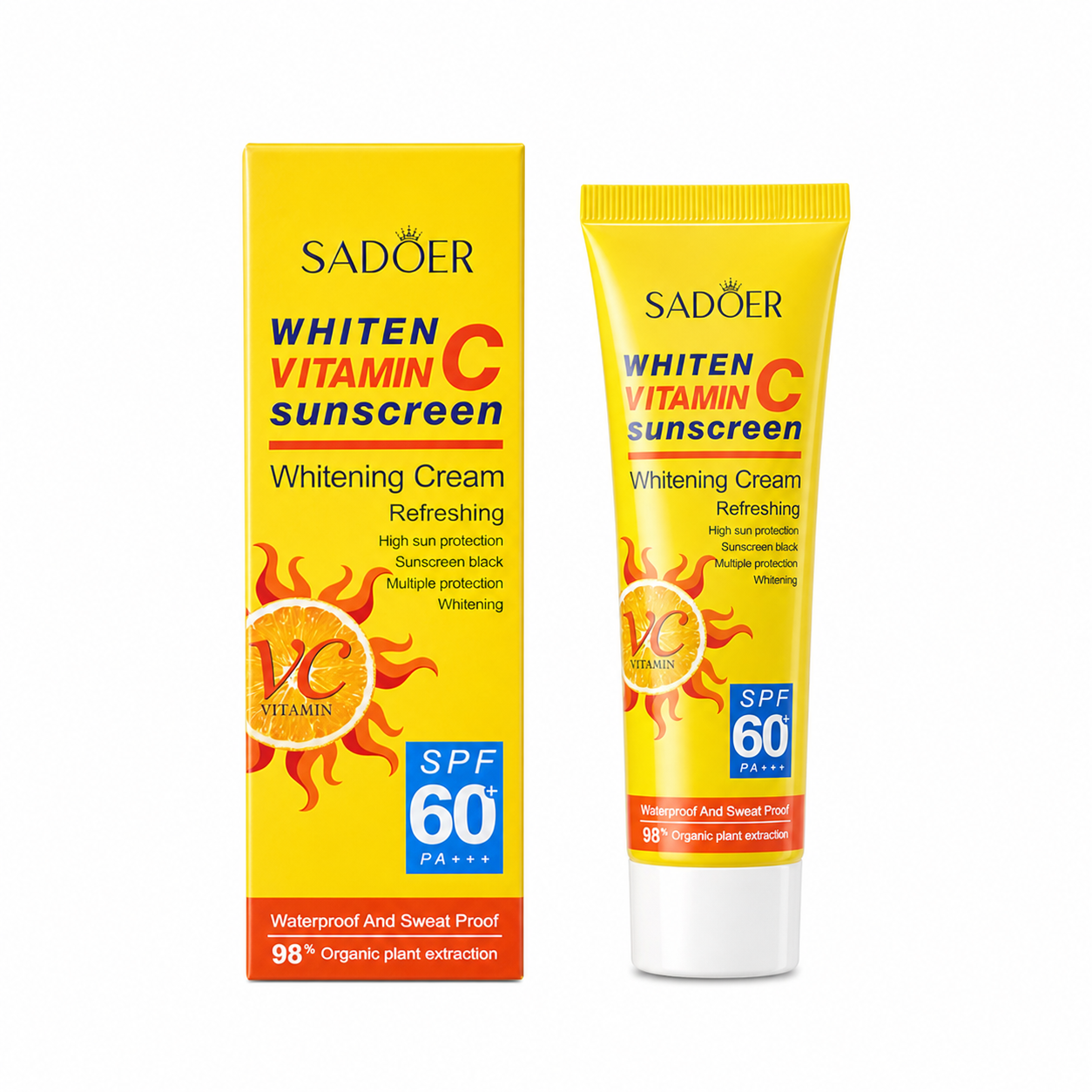 SADOER WHITEN VITAMIN C SUNSCREEN SPF 60+ 40g