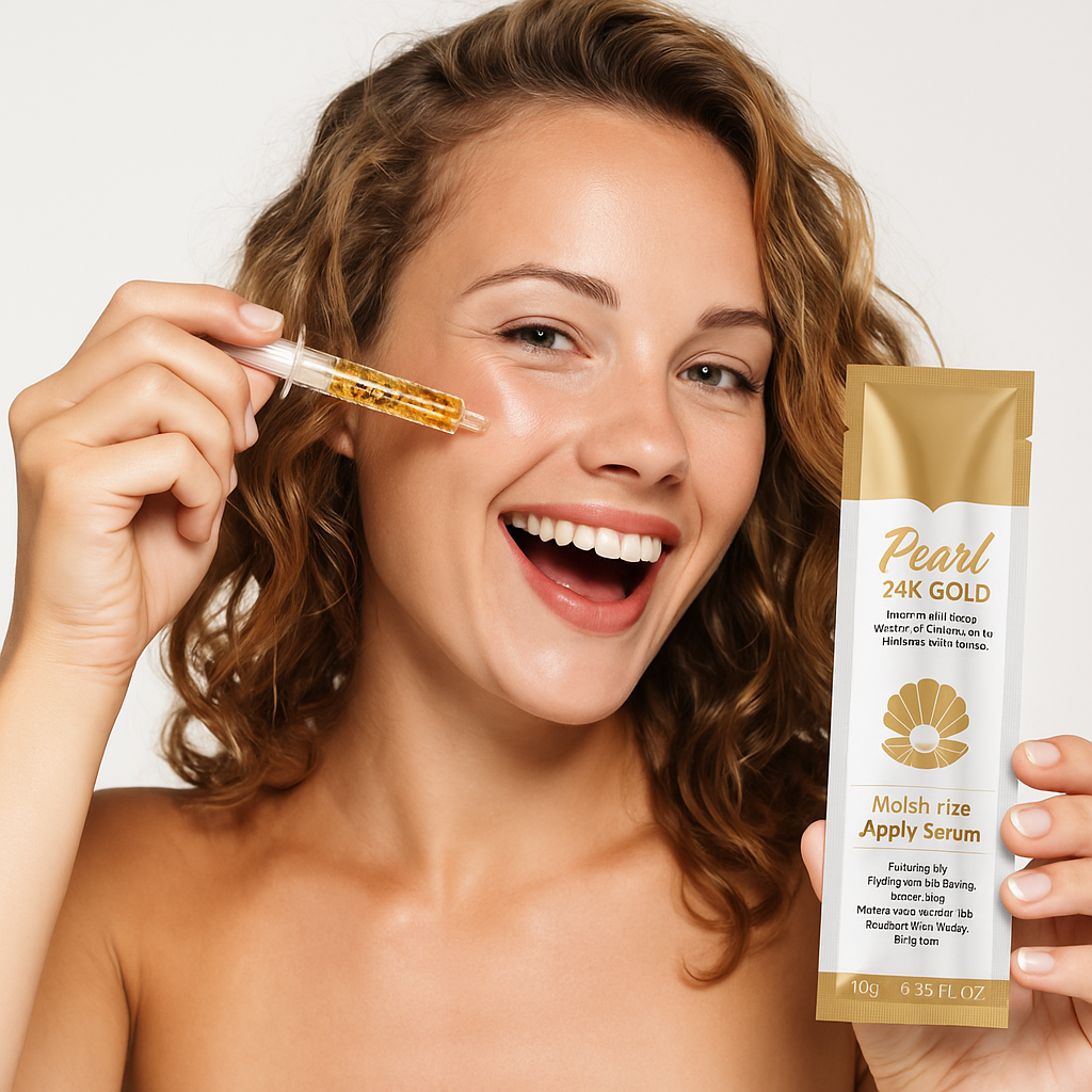 Sadoer Pearl 24K Gold Moisturize Apply ser facial 10g