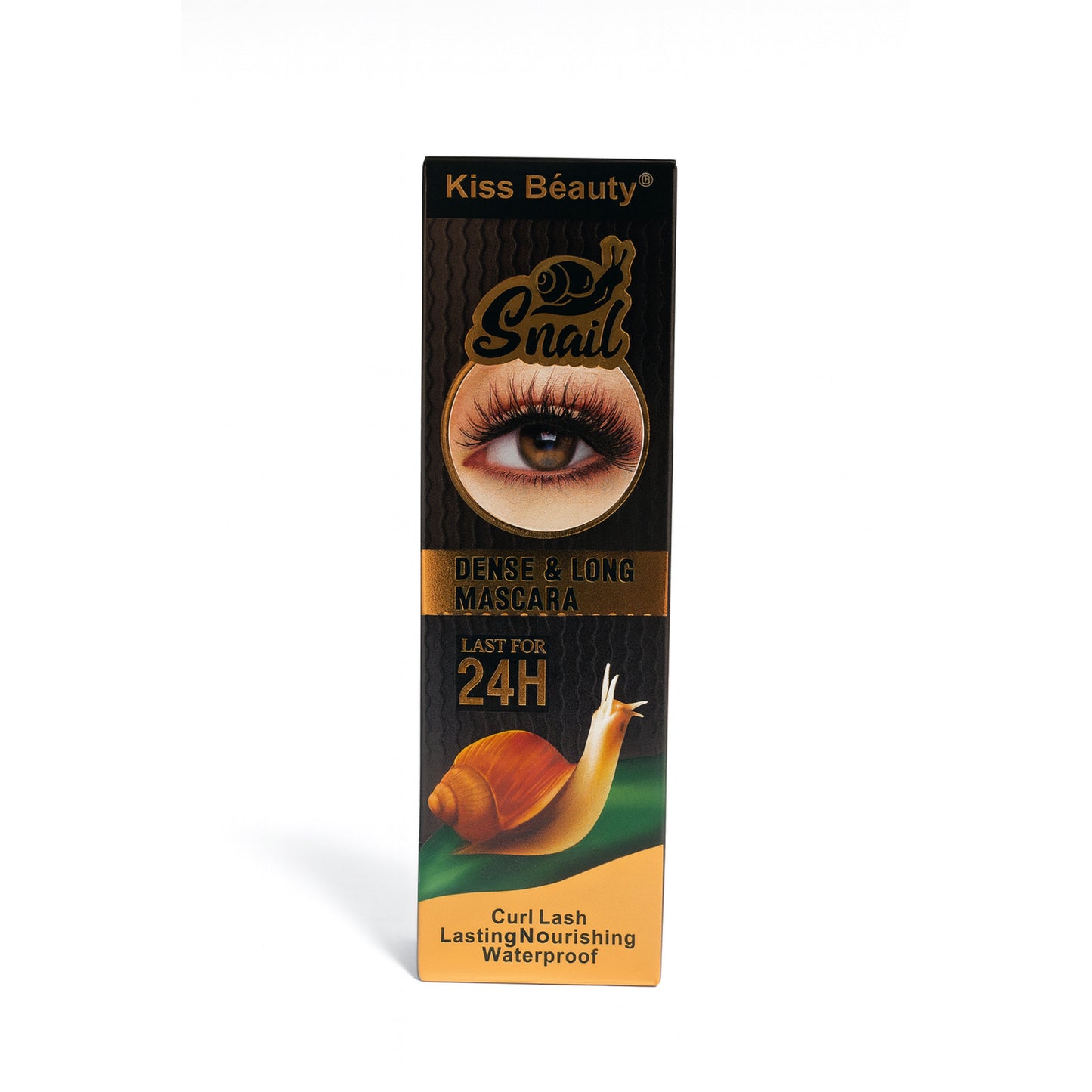 Kiss Beauty Snail Dense Long Mascara. Rimel profesional pentru gene dese și alungite