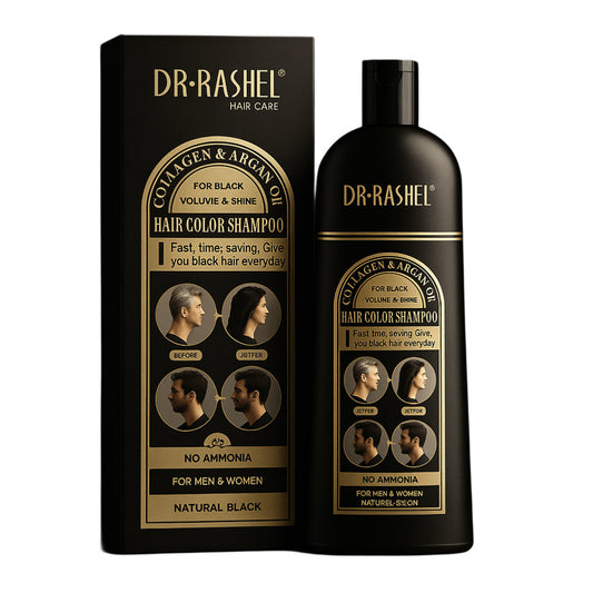 Șampon colorant pentru păr Dr. Rashel (negru) 400 ml