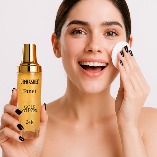 Toner iluminant cu atomi de aur si colagen, Dr Rashel, 120 ml