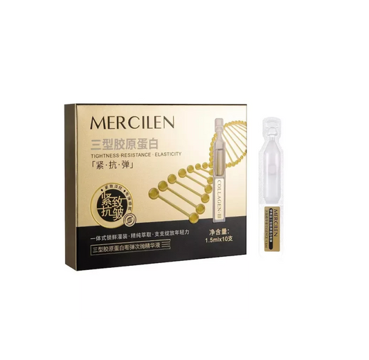 Mercilen Ser facial cu Colagen de tip III (1,5 ml x 10 bucăți)