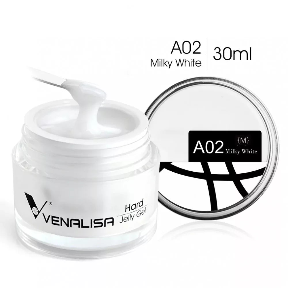 VENALISA JELLY GEL DE CONSTRUCȚIE / BUILDER GEL – A02 MILKY WHITE 30ML