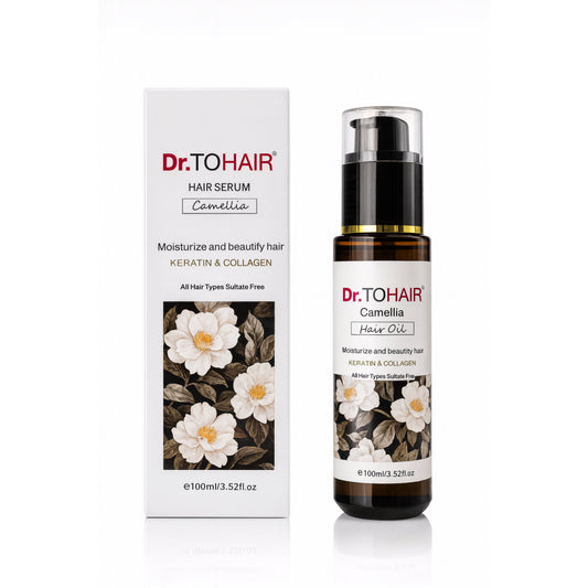 Ulei de păr Dr. TOHAIR Camellia – Keratină & Colagen, 100 ml