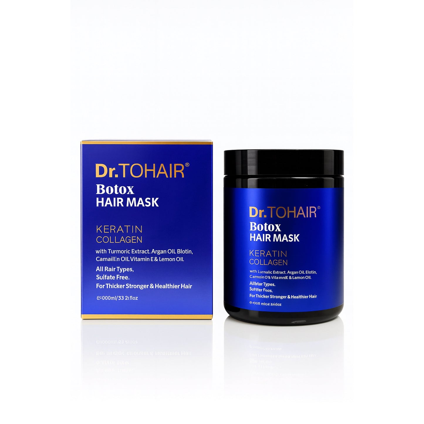 Mască de păr Dr. TOHAIR Botox – Keratină & Colagen, 1000 ml