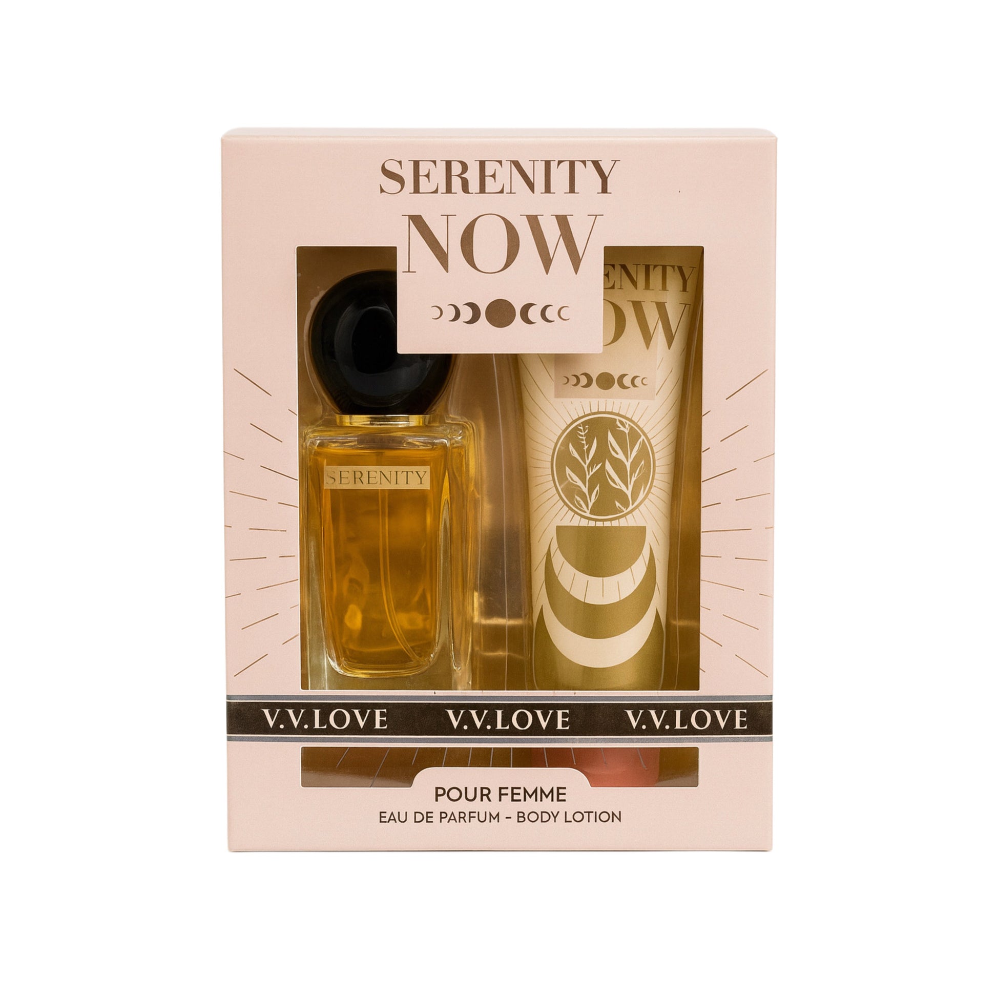V.V. Love Serenity Now perfume and body lotion gift set for women, import cosmetics