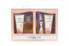 La Bella Viva cosmetic gift set with shower gel, body spray, body lotion, and perfume, packaged in a pastel box