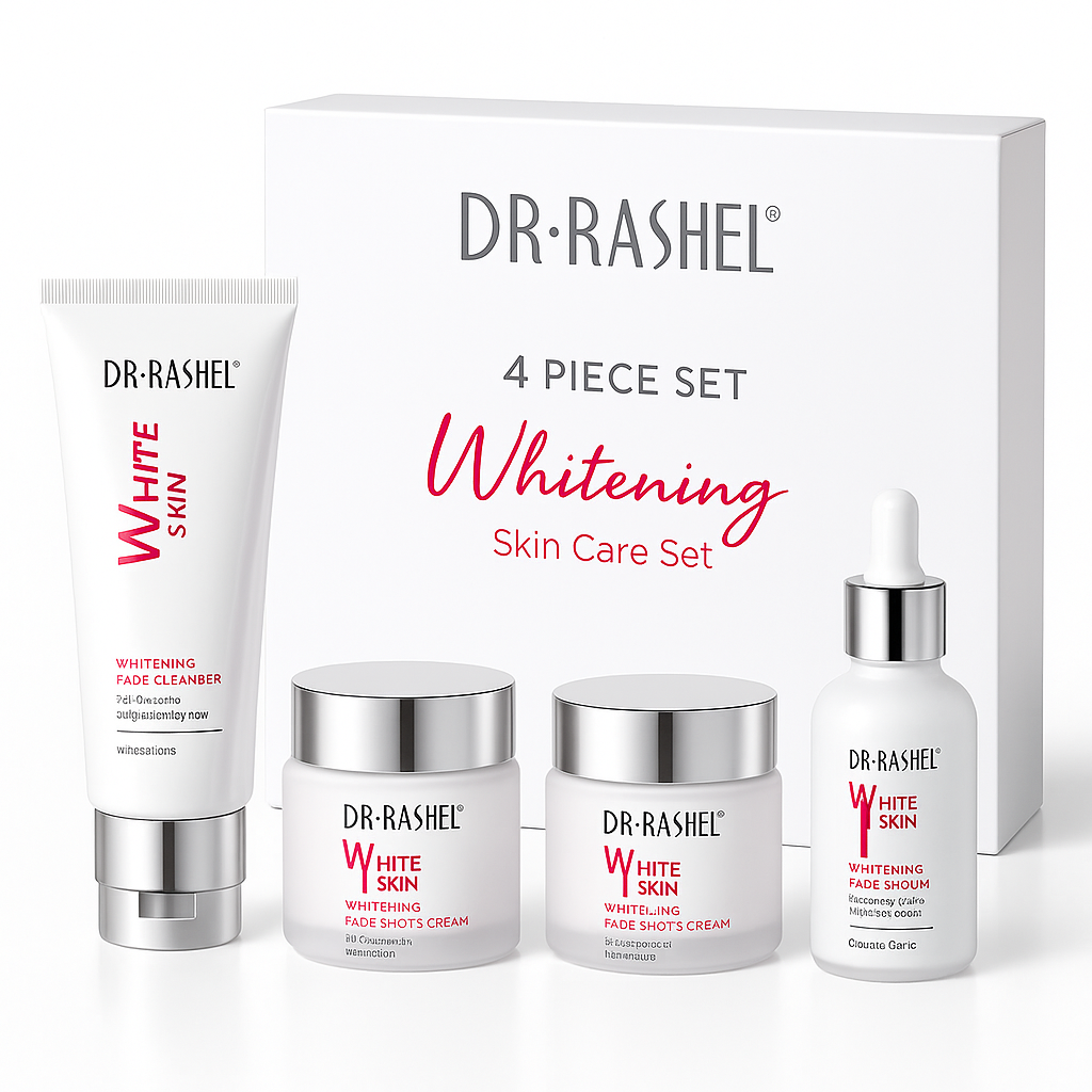 DR.RASHEL 4 piece whitening skin care set, cleanser, creams, and serum, IMPORT COSMETICE