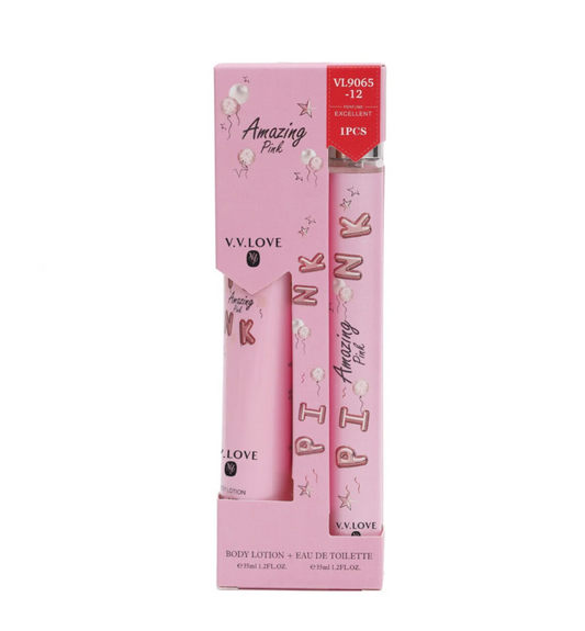 V.V LOVE Set V.V. Love (Parfum roll-on 35 ml + loțiune de corp 35 ml) – Amazing Pink VL9056-12