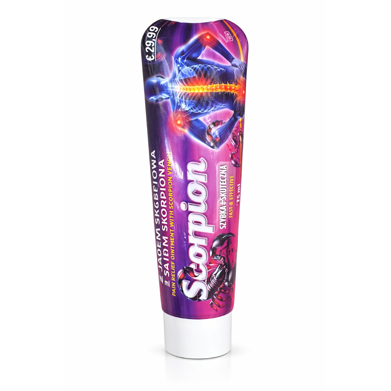 Scorpion pain relief ointment with scorpion venom, purple tube, import cosmetics distributor